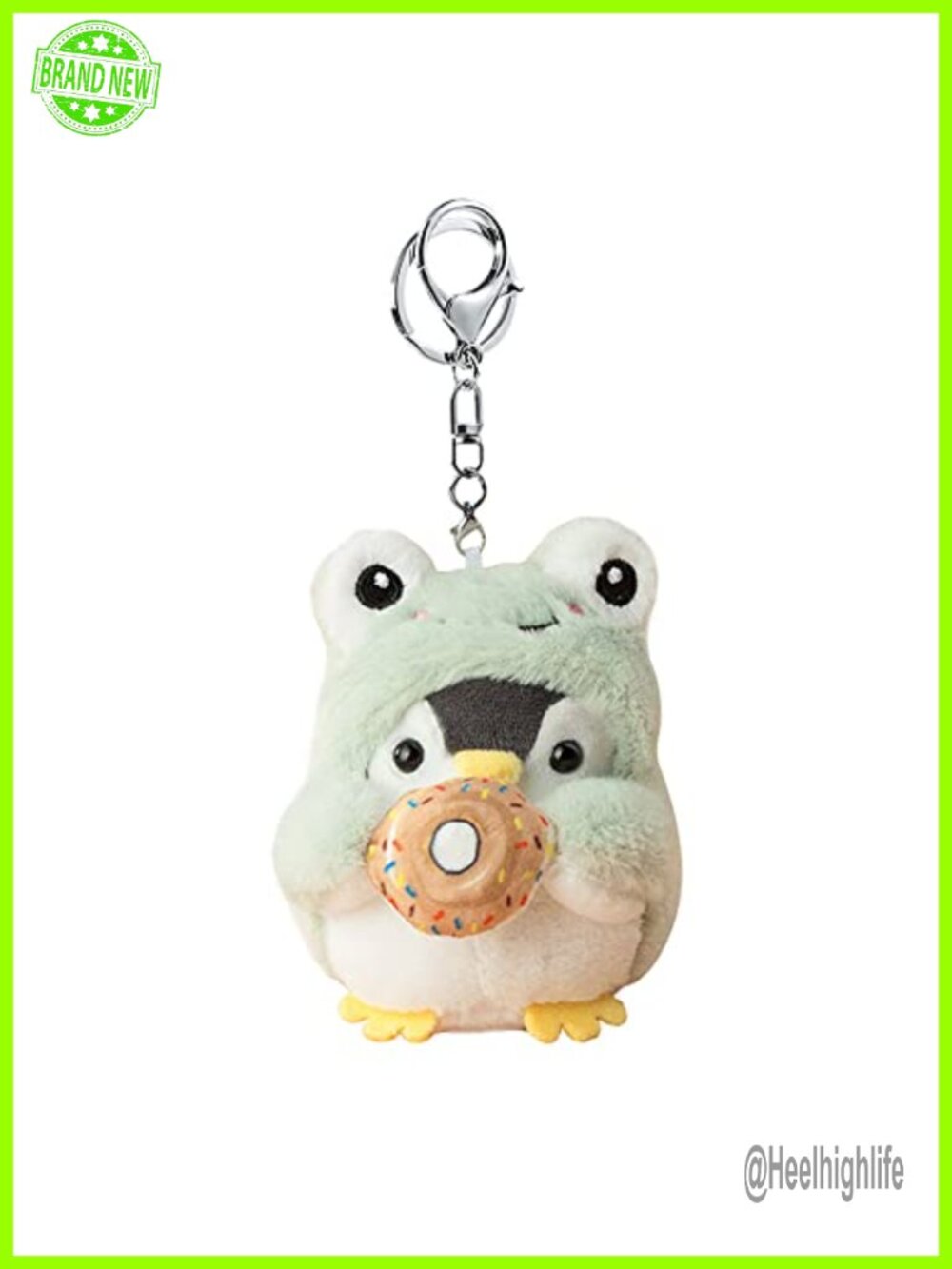 Cute Plush Penguin Pendant Keychain for Handbag, Purse, Backpack, Car Keys